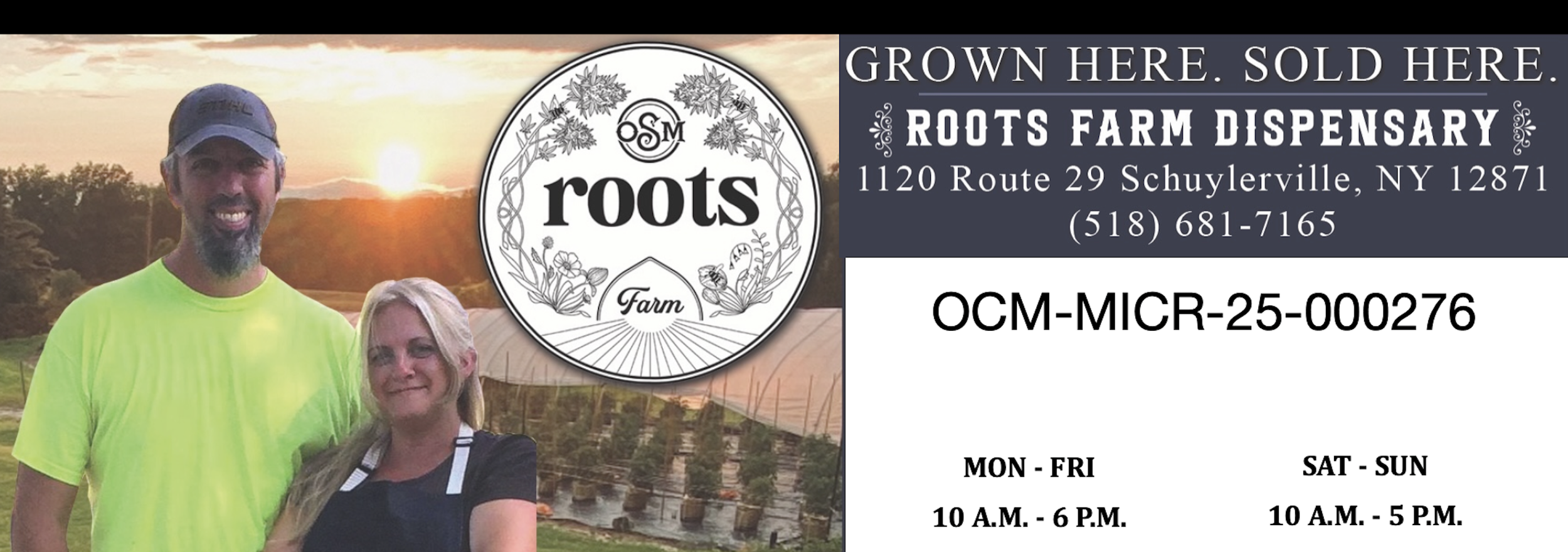 Roots Farm Owners and License